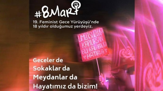 Kadınlar 19’uncu Feminist Gece Yürüyüşüne hazırlanıyor