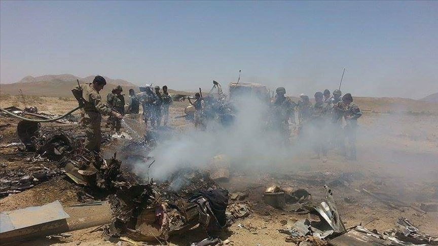 Afganistan'da askeri helikopter düştü: 9 kişi yaşamını yitirdi