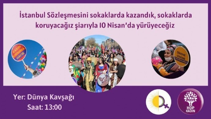 Diyarbakır’da İstanbul Sözleşmesi için yürüyüş yapılacak