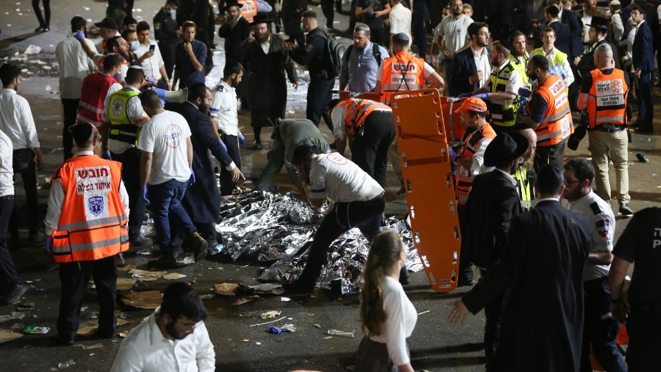 İsrail'de Lag B’Omer Bayramı kutlamaları sırasında tribün çöktü: 38 ölü, 103 yaralı