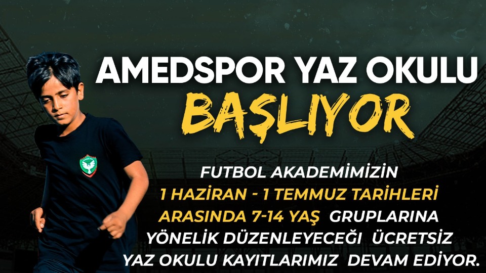 Amedspor yaz okulu kayıtları başladı