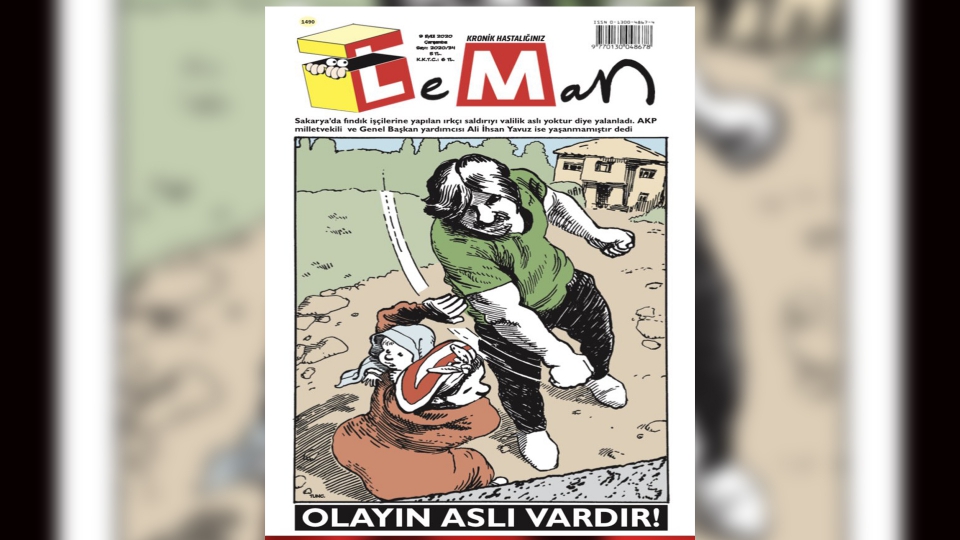 Sakarya'daki ırkçılık Leman'ın kapağında